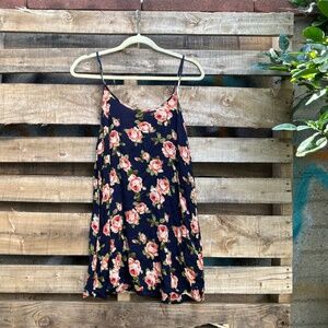 Forever 21 Floral Strappy Back Swing Dress